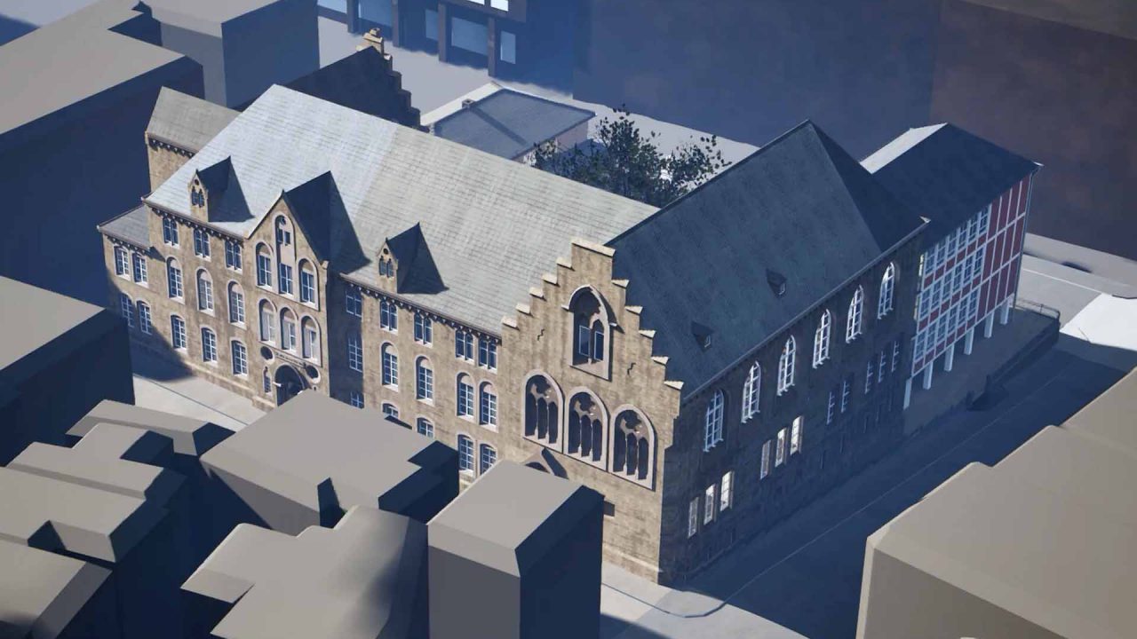 Reconstruction of the former school building of the Gymnasium Philippinum